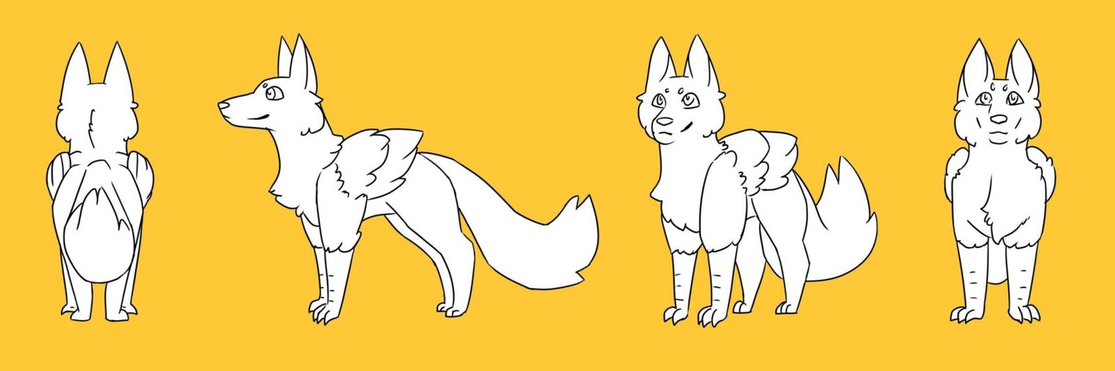 A cartoon of a fox and a fox.